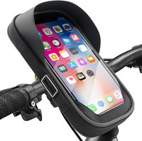Bike Phone Handlebar Bag Holder Bike Phone Holder Waterproof Bike Bag TPU Touch Screen Handlebar Mount Phone Front Frame Bag