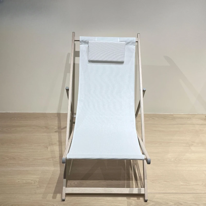 

Outdoor folding lounge chair Aluminum alloy moon chair Portable folding balcony Leisure balcony Seaside sun beach chair