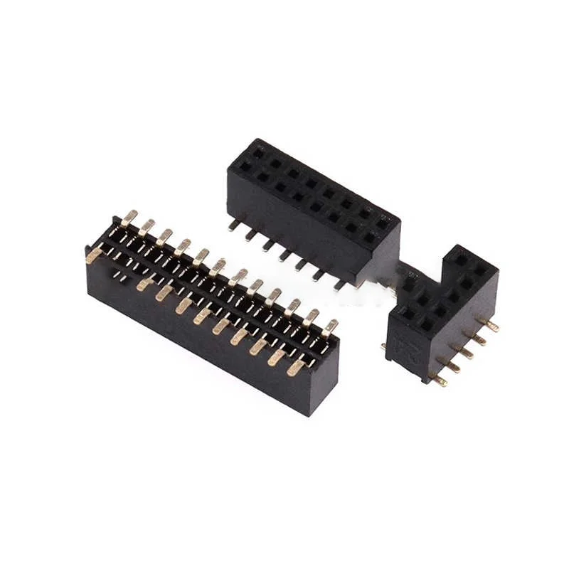 1.27MM Surface Mount Dual Row Female Socket 2*3/4/5/6/7/8/10/12/30/40P ROHS Gold Plated DIP