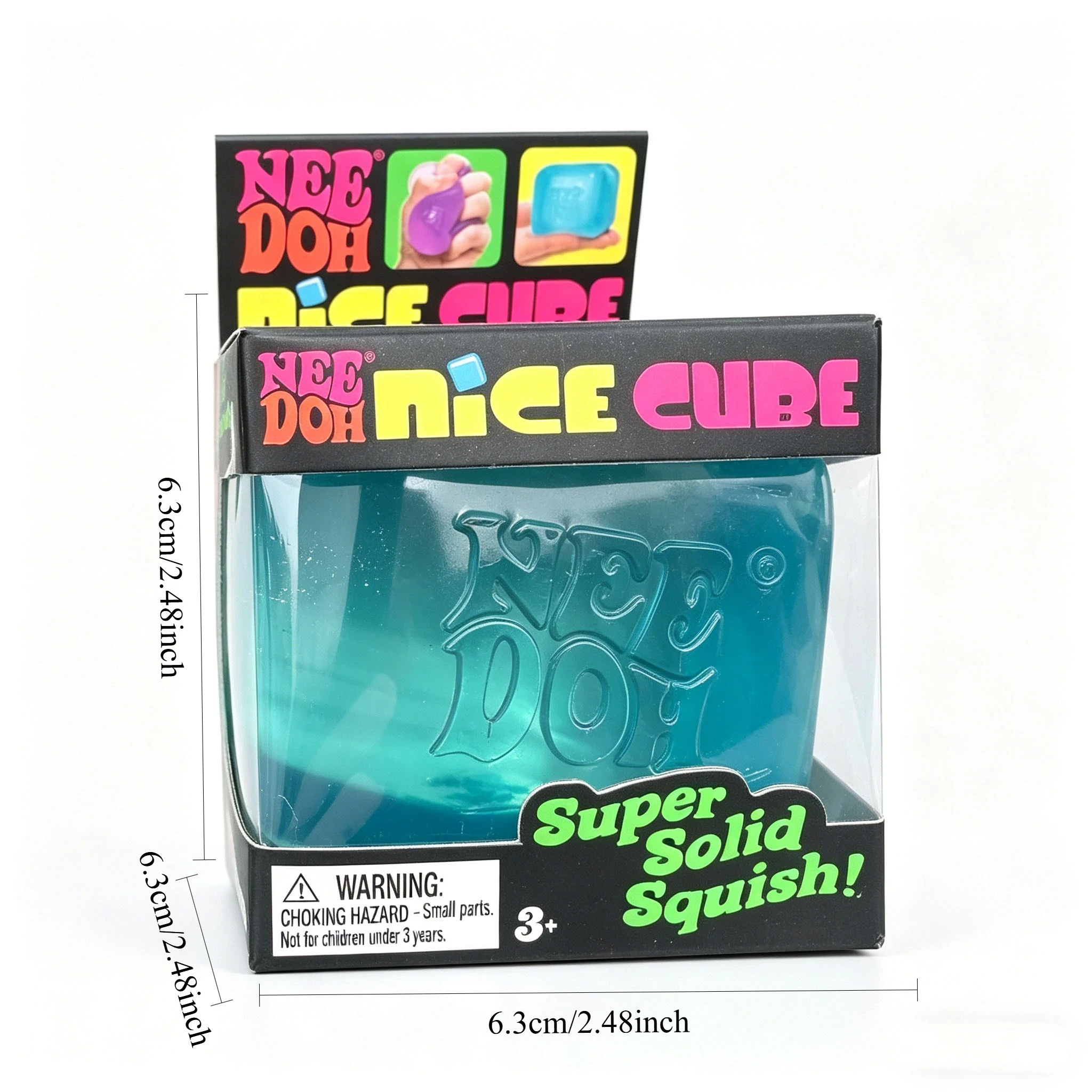 brinquedo-antiestresse-nee-doh-nice-cube-cubo-super-squeeze-translucido-vermelho-para-alivio-do-estresse