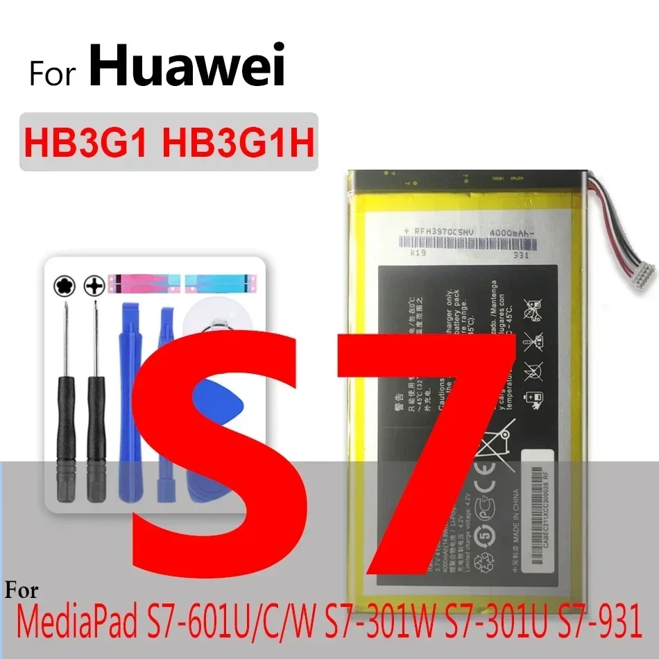 Battery for Huawei MediaPad X1 X2 7.0/T1 8.0/S7 S8 S8-701u S8-701W GEM-701L GEM-702L T1-821L T1-821W T1-823L