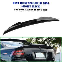 For Acura TL 2004-2008 Rear Trunk Lid Spoiler Wing Carbon Fiber Look/Gloss Black Tail Tailgate Splitter Lip