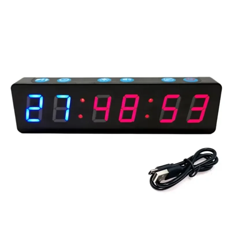 Portable Timer Clock with Built-in Powerful Magnet Large LED Digital Anti Vertigo Display