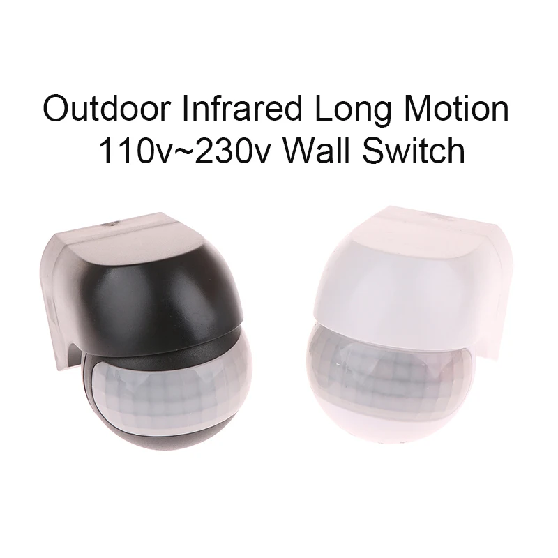 Outdoor Infrared Long Motion AC100V~240V Wall Switch PIR Detectors LED Sensor Waterproof Timer Light Motion Sensor