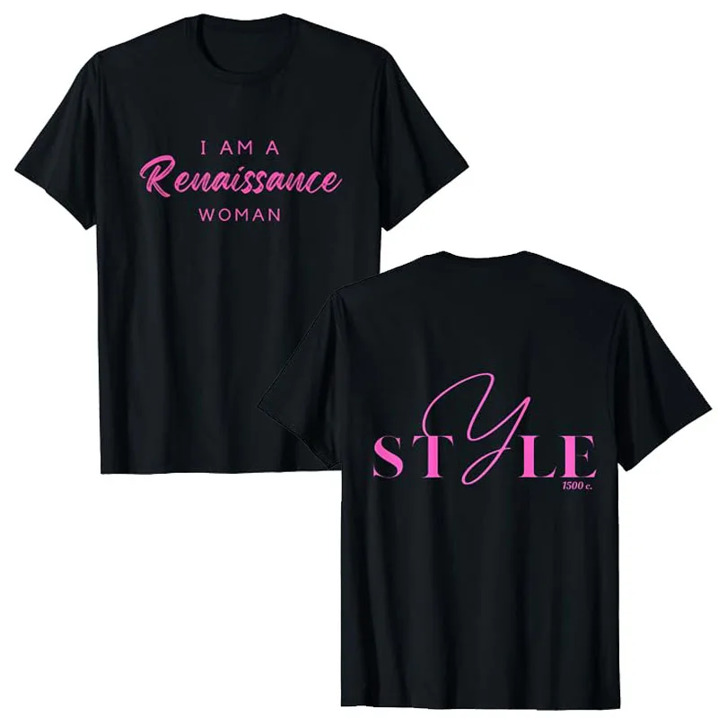 Женская футболка с надписью «I Am A возрождения»