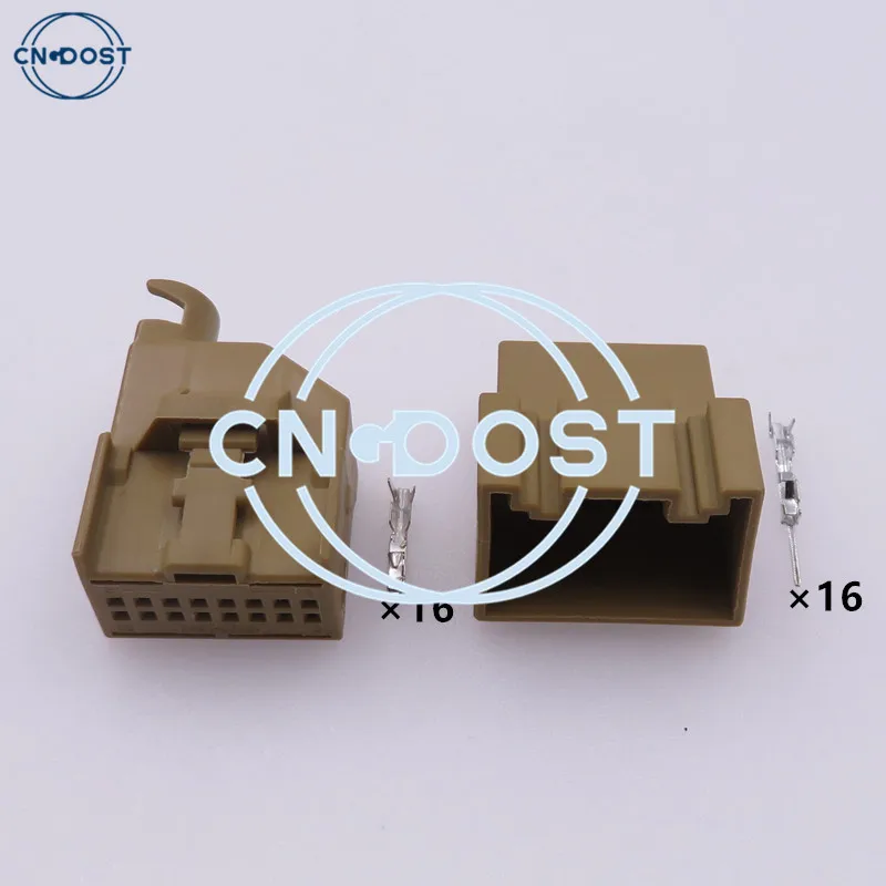 1 Set 16 Way 8E0 972 416 A Automobile Reversing Radar Cable Plug Parking Module Connector 8E0972416A AC Assembly For Audi VW