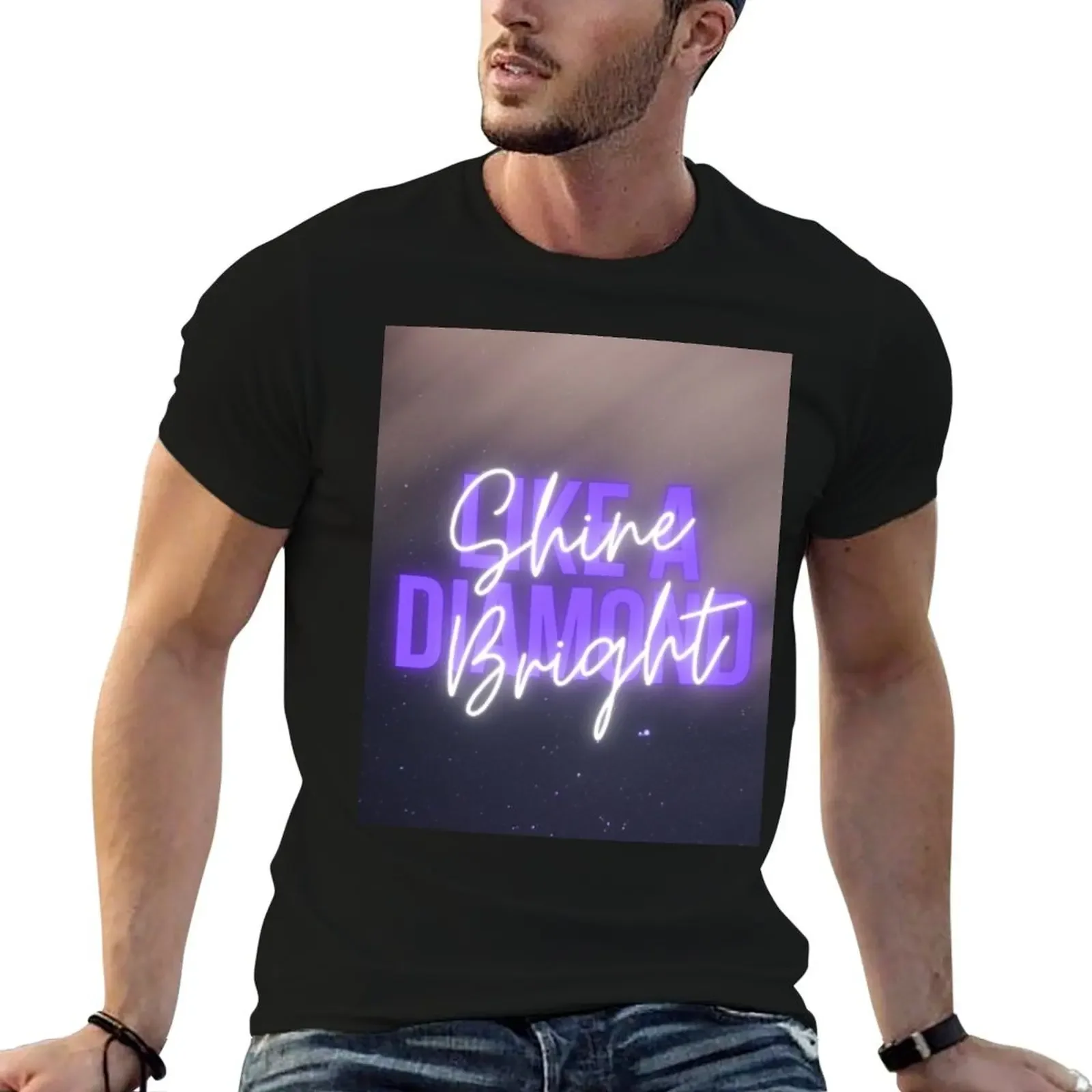 

Shine Bright Like Diamonds T-Shirt custom shirt basketball graphic tees sweat mens graphic t-shirts big and tall