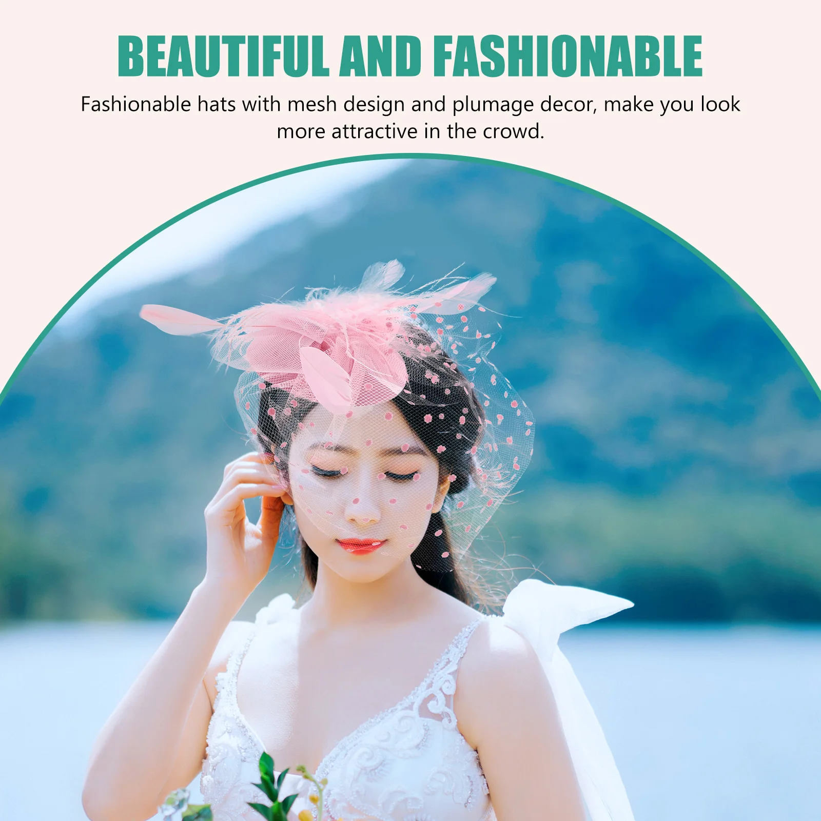

Mesh Hair Accessories Fascinator Clip Hats for Women Women's Fascinators Ladies Fascinator-hat Tea Party Bridal