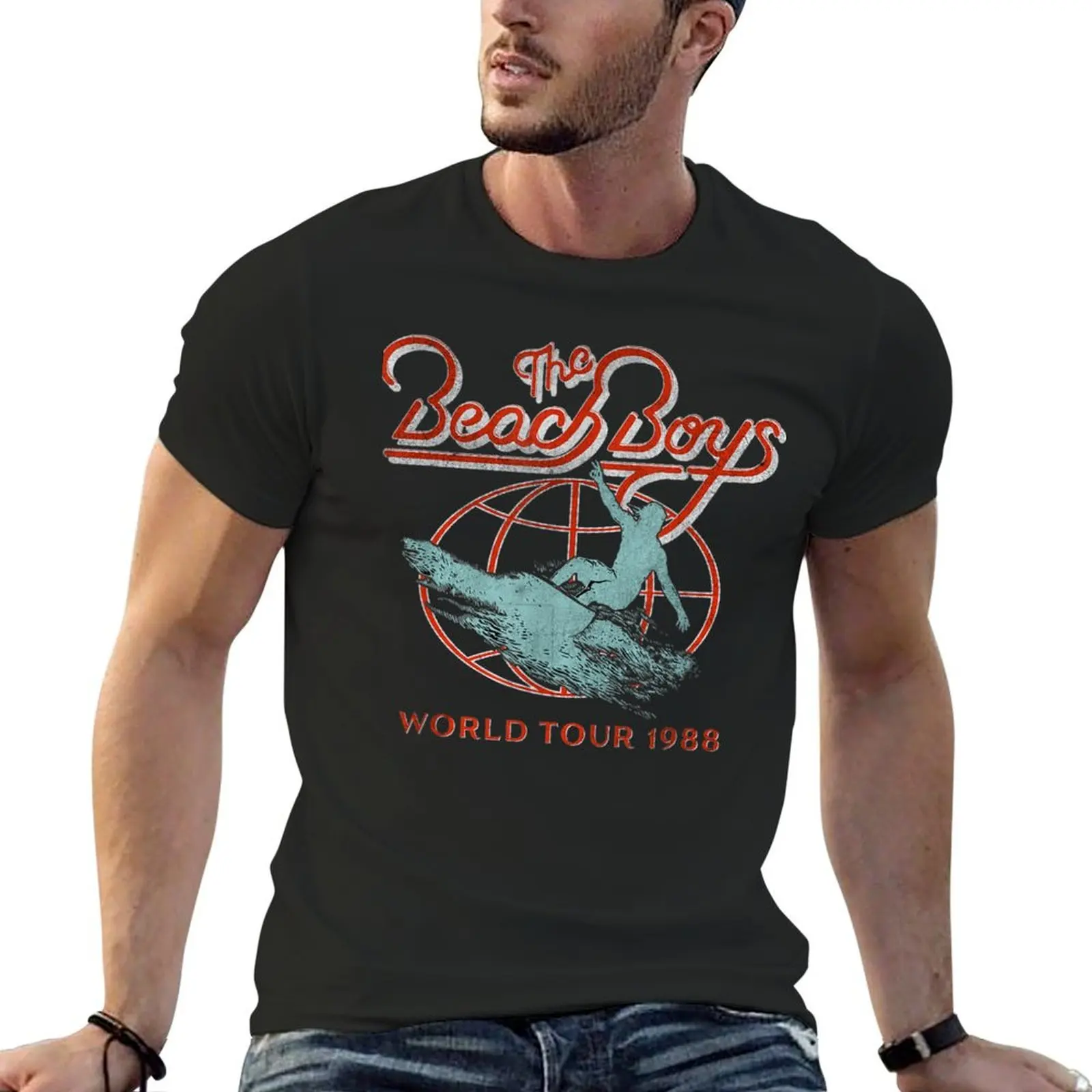 

Beach Boys World Tour 1988 T-Shirt vintage anime shirt cotton graphic tees graphics tshirts for men