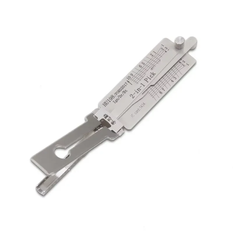 Lishi Pick Car Lock Opening Tool Turbo Decoder Lishi HU198 for 2017 Steel Material Locksmith Supplies view 4