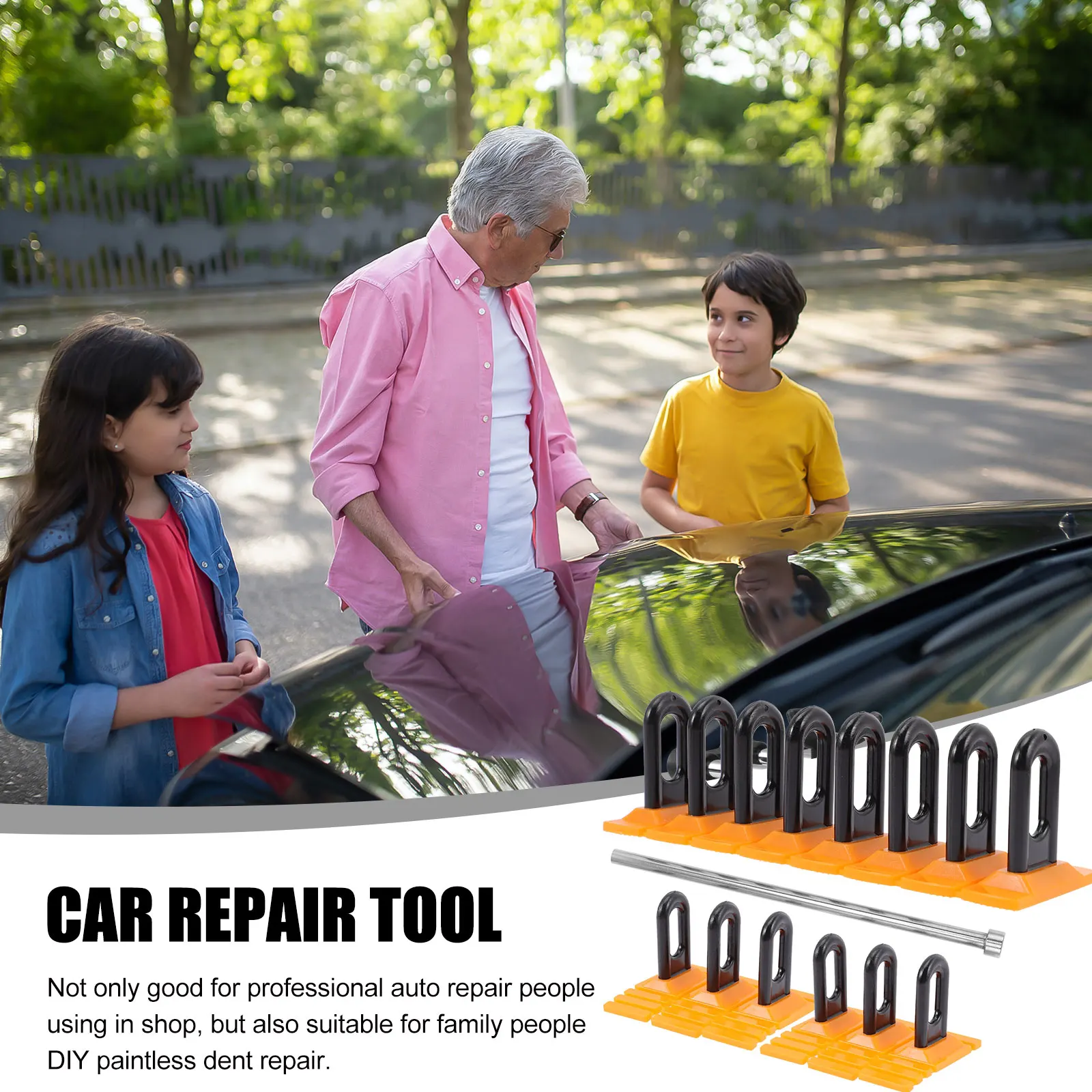 

Car Dent Removal Tool Repair Kit Sturdy for Car Door Motorcycle Washers Stainless Steel Plastic Body Repair Tools Dent Puller