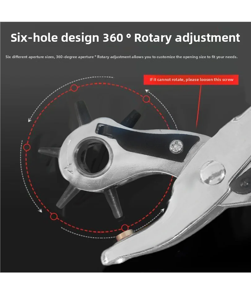 Belt Hole Puncher Household Multifunctional Labor-saving Bag Belt Belt Chain Watch Hole Puncher Eye Punching Pliers