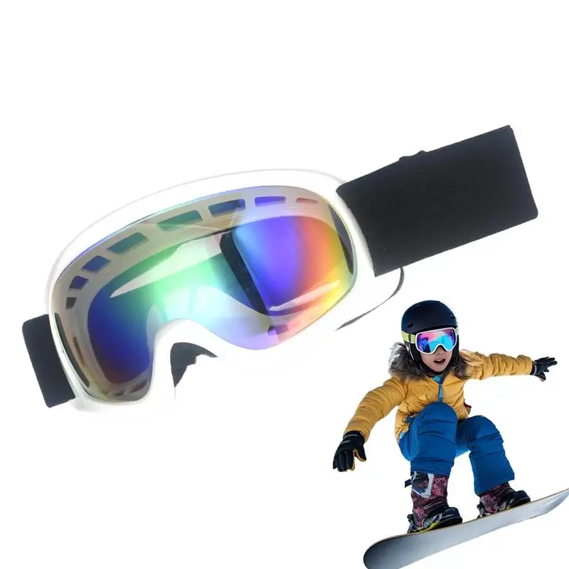 Children Ski Goggles Anti-fog Double Layer Skiing Glasses Kids Snowboard Winter Outdoor Sports Goggle for Age 3-10 Big Vision