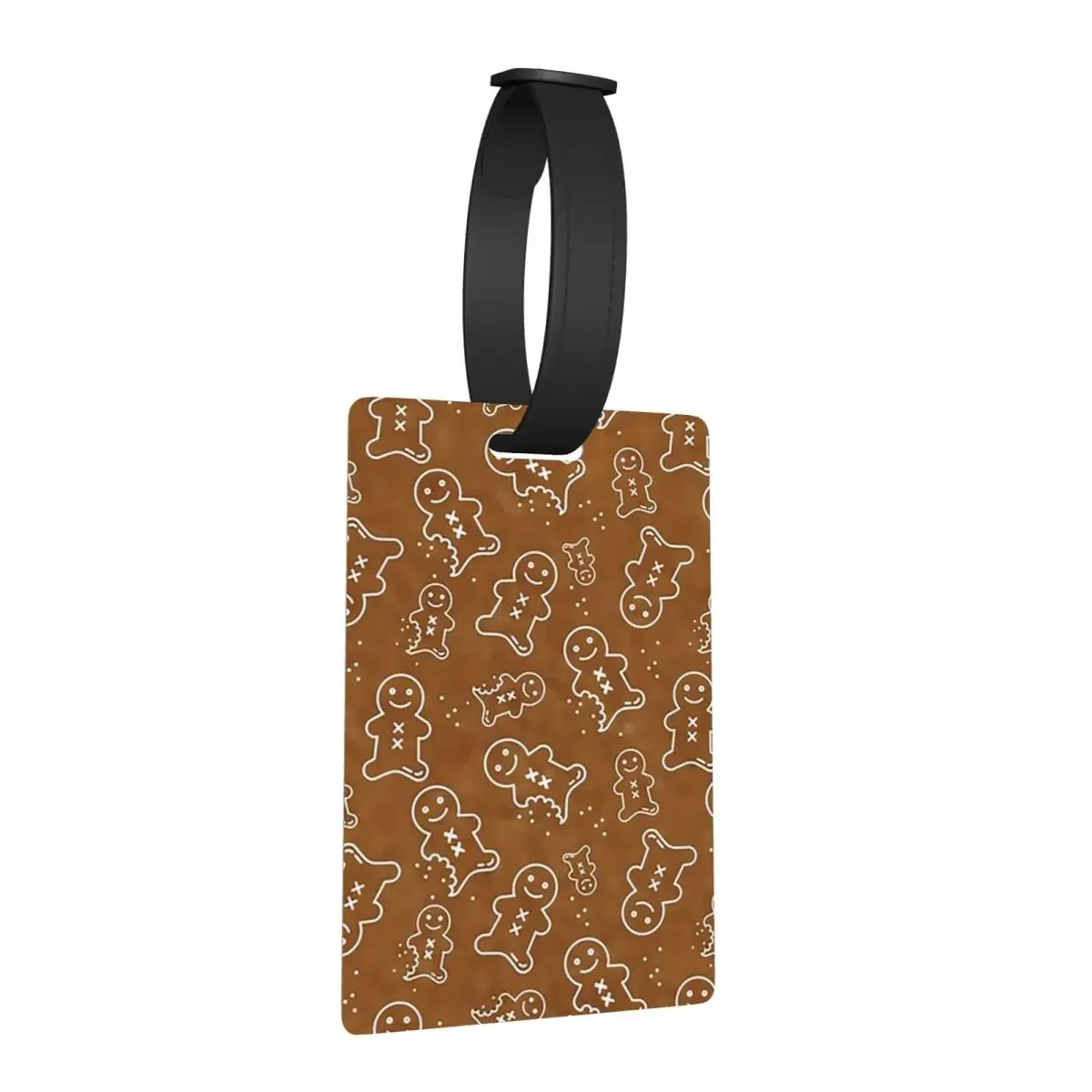 

Gingerbread Men Christmas Cookies Luggage Tags Suitcase Accessories Travel Baggage Boarding Tag Label Holder ID Name Address