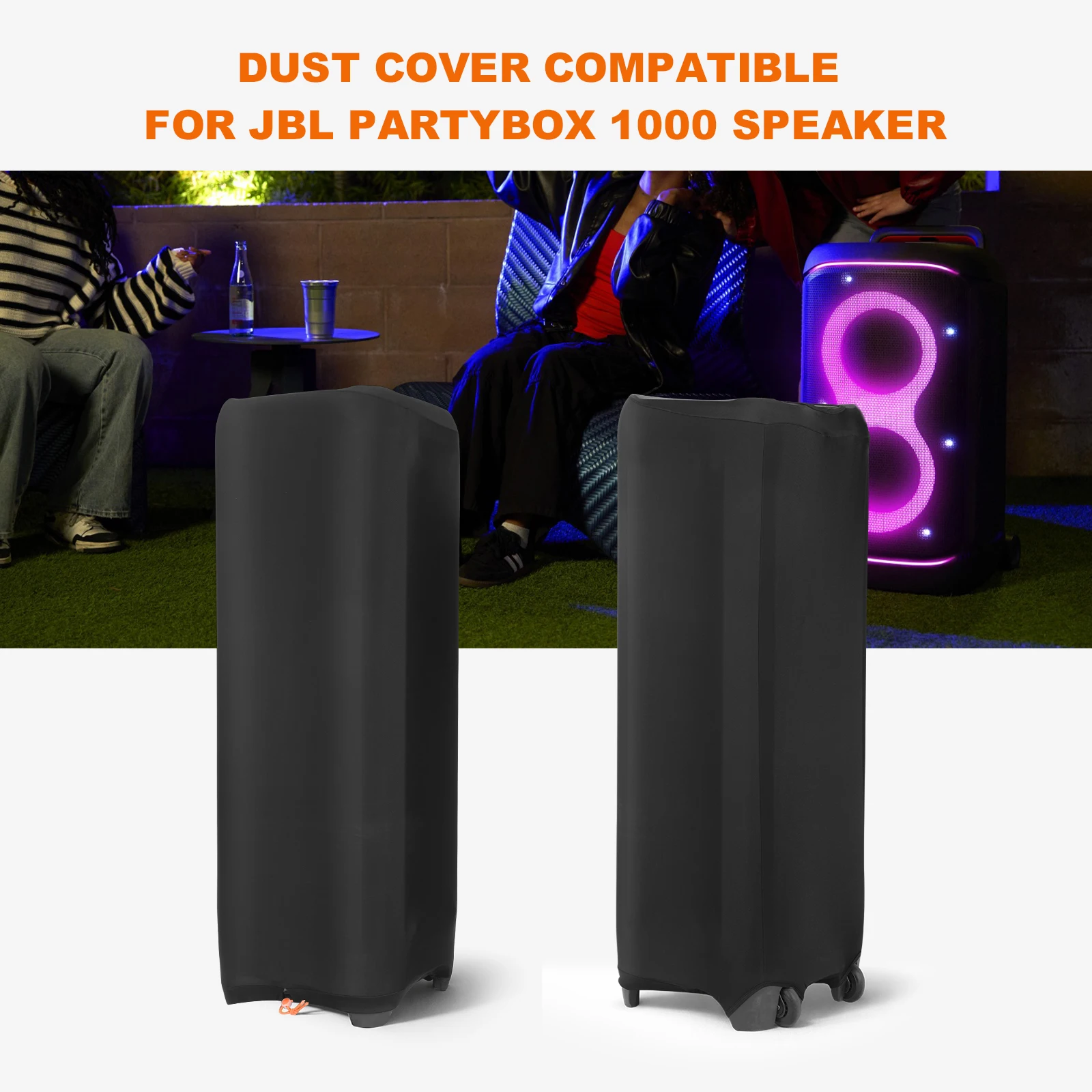 Dust Cover Stretch Portable Party Speaker Dust Case Cover Dustproof Sleeve Protector Accessories for JBL Partybox 1000 view 5