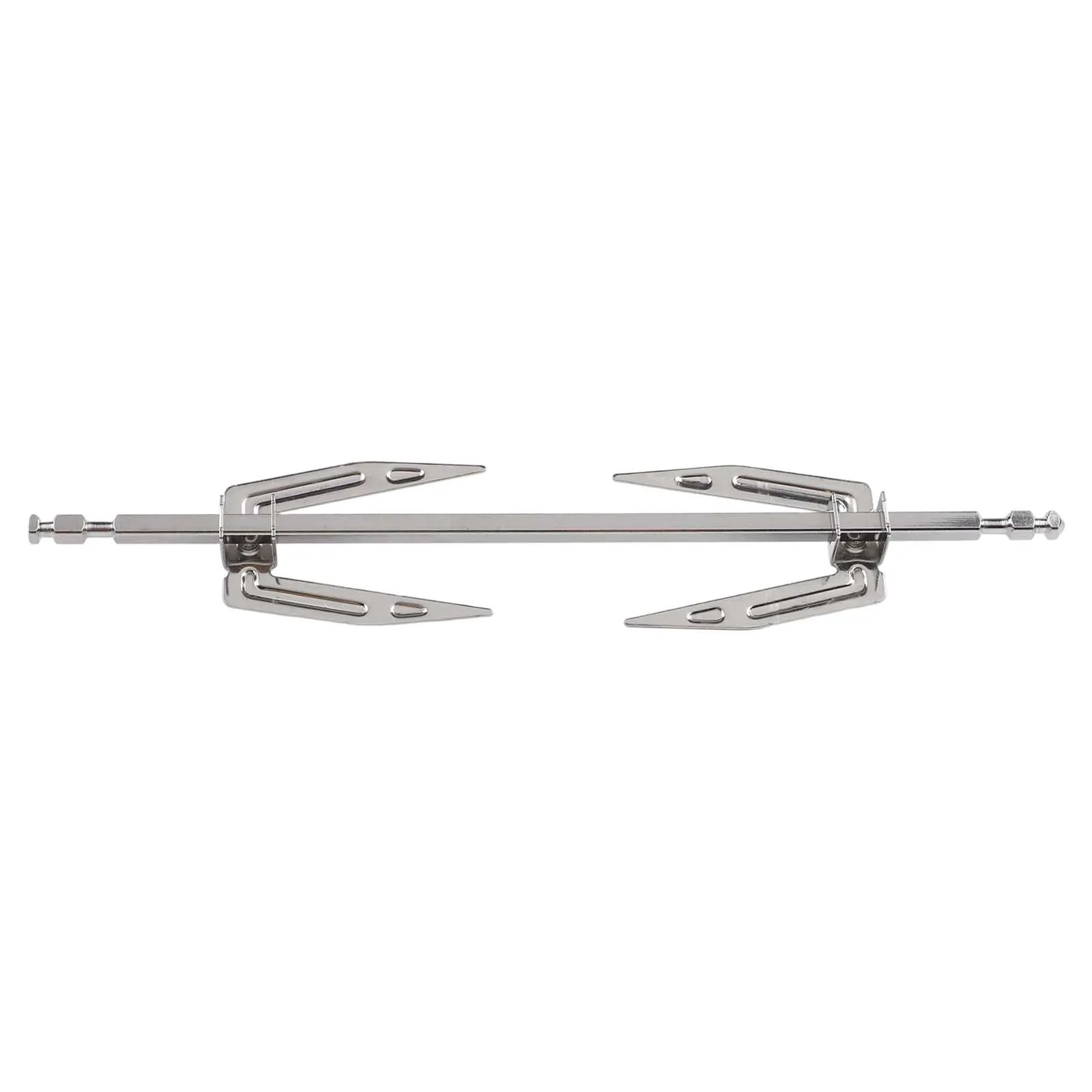Acero inoxidable para horno eléctrico y freidora de aire, pieza de repuesto de eje de horquilla giratoria para asar brochetas y carne