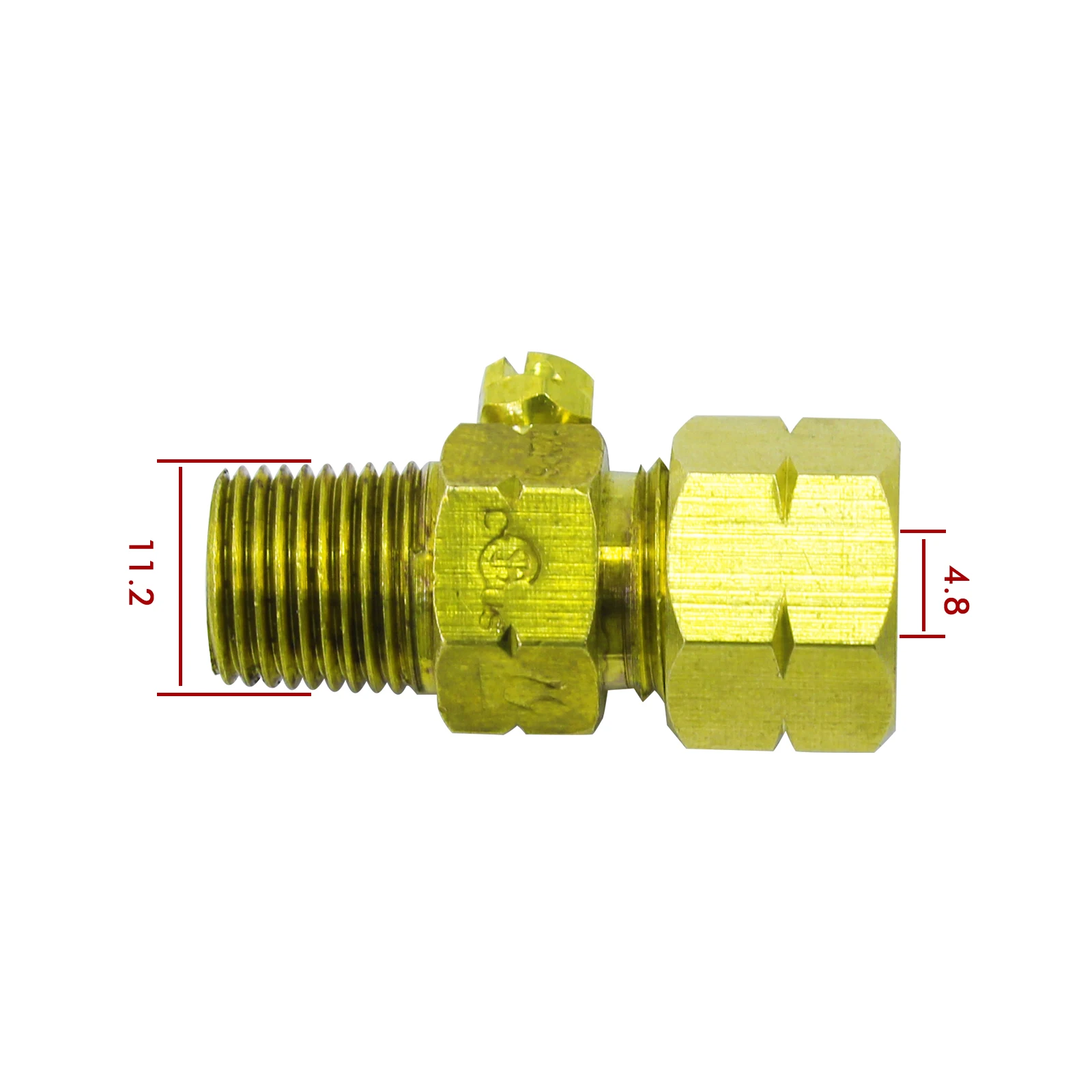 LPG Natural Pilot Burner Valve for Catering Commercial  Equipment Gas Cooktop Range Parts For 4.8mm Tubing