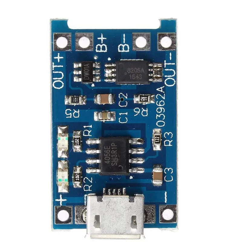 GROCE-20 Pz 5 V 1A 18650 Scheda di Ricarica Della Batteria Al Litio TP4056 Scheda di Ricarica Della Batteria Al Litio Modulo di Carica Micro-USB Proteggi
