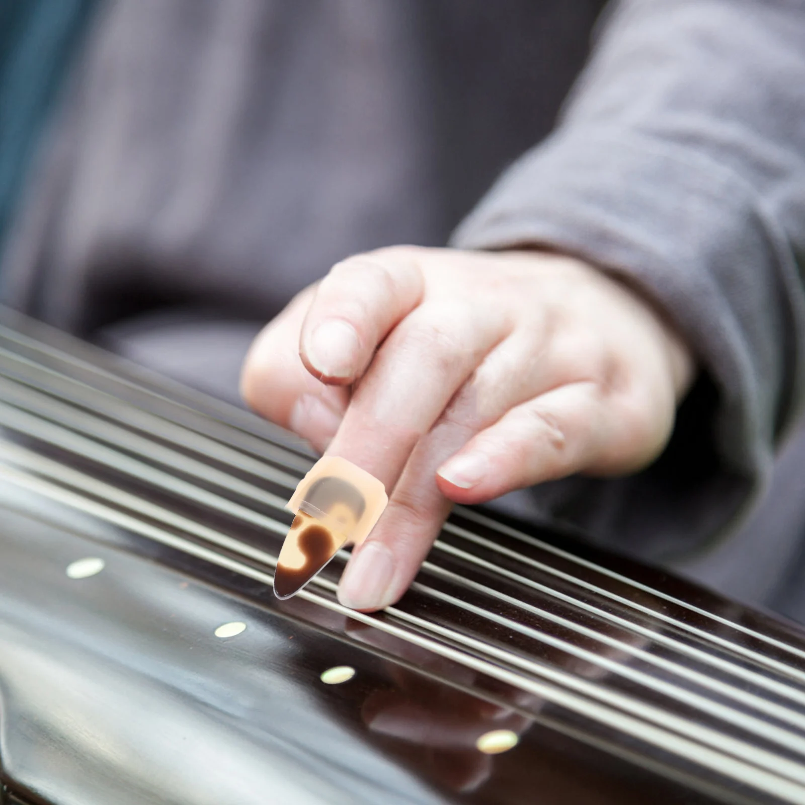 

Silicone Guzheng Nail Protectors Comfortable Wearable Practice Supplies No Entanglement Elastic Easy Disassemble