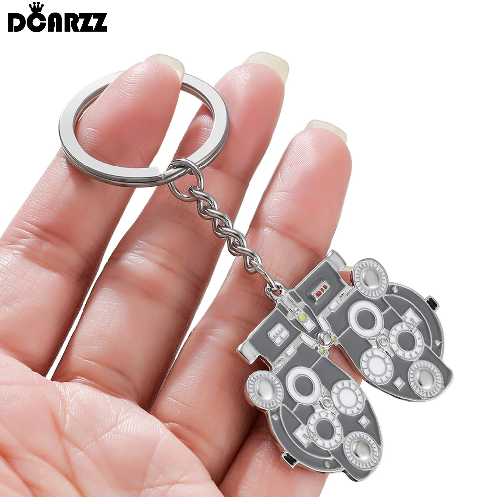 DCARZZ Medical Optometrists Keychain Ophthalmology Vision Test Optometry Keyring Jewelry for Doctor Nurse Backpack Bag Key Chain