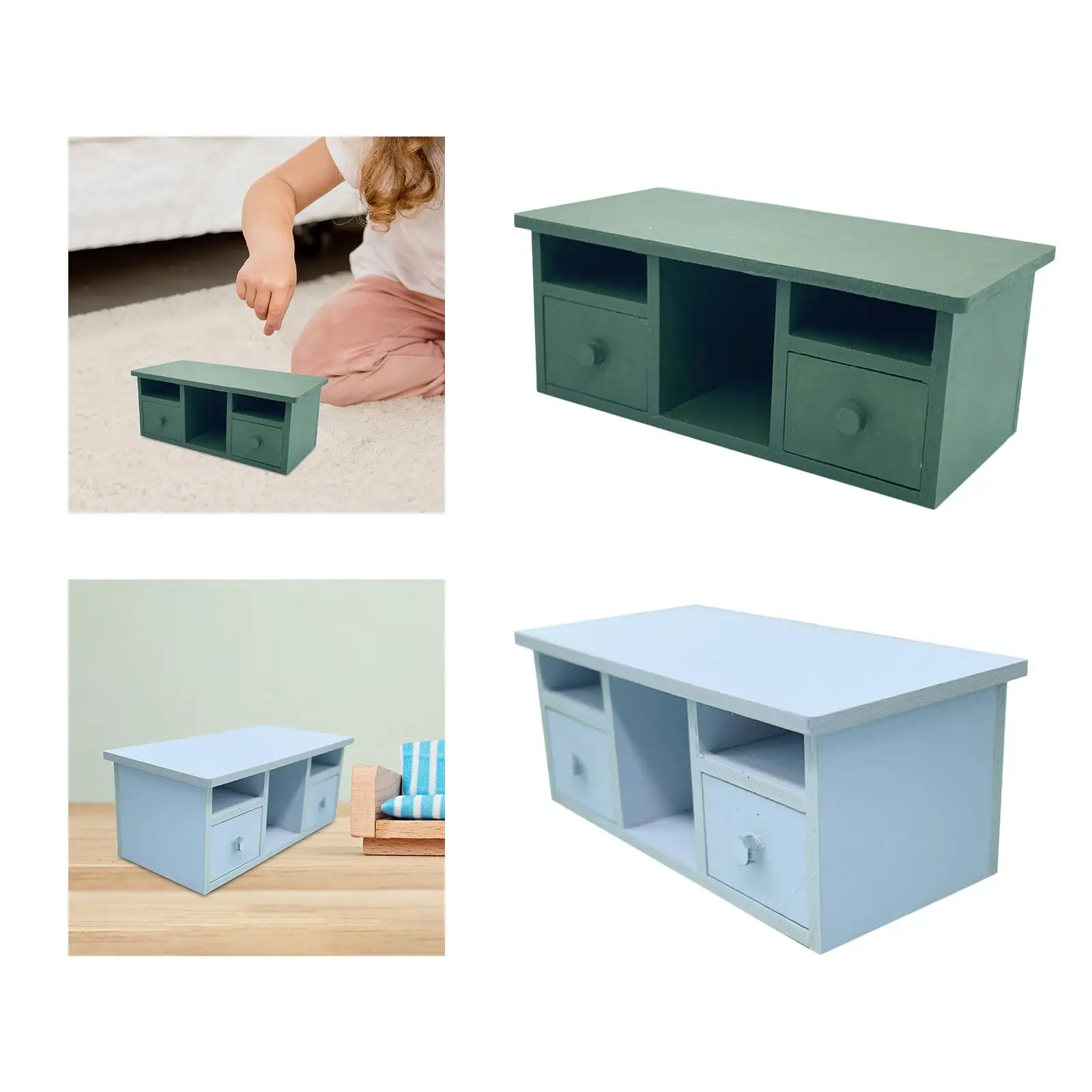 Muebles para casa de muñecas, mesa para casa de muñecas a escala 1:12, accesorios para casa de muñecas, regalos