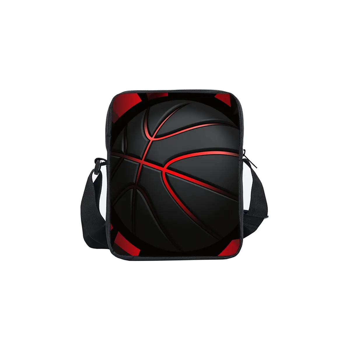 

Basketball Printe Single Sided Messenger Bag for Boy/Girls Children Best Gifts 2D Flat Cartoon Casual Crossbody Bag