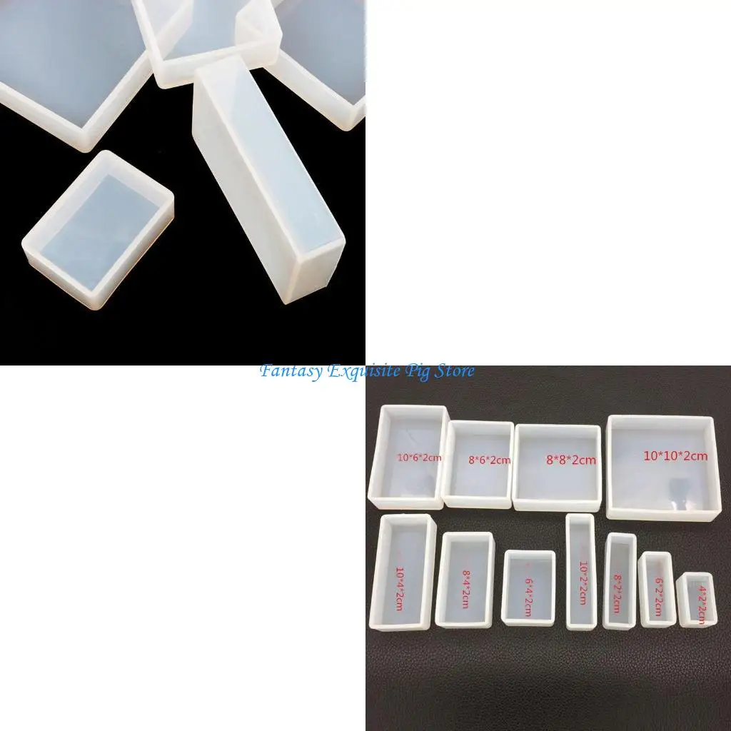

Silicone Mold Square/Rectangle Casting Molds DIY Craft Art Making Supplies