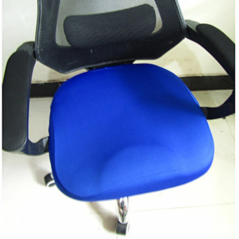 Solid Color Seat Cover for Computer Chair Slipcover Stretch Office Chair Cover Spandex Seat Protector Elastic Chair Seat Case