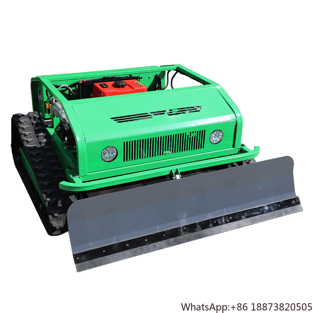 Hot Sale! Professional Remote Control Lawn Mower Mini Lawn Mower With Snow Plow Attachments