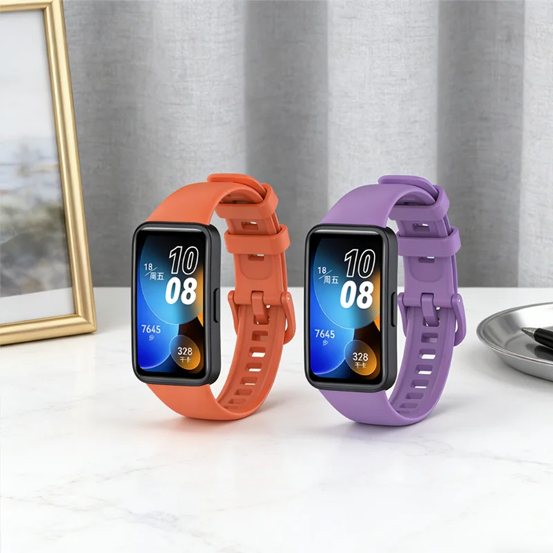 

Силиконовый ремешок для умных часов Huawei Band 10/9/8, удобный сменный дышащий браслет для Huawei Band 10, аксессуар Correa
