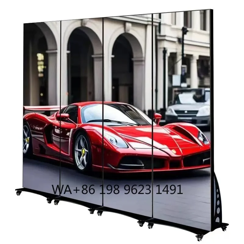 P1.86 P2.5 Standing Mirror LED Poster Digital Advertising Player for Mall Museum Indoor Display