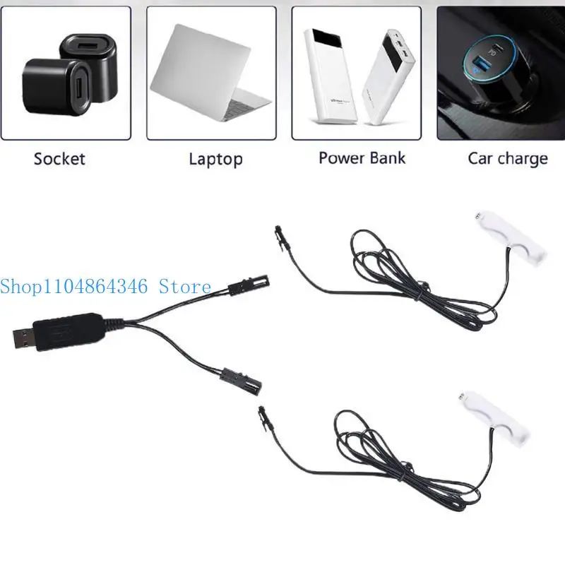 

652F 2in1 AA Battery to USB Electric for auto trash Christmas string light Toothbrush Camera Flashlight keyboard and more