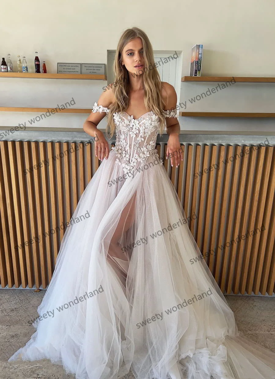 Luxe Trouwjurk Voor Vrouwen 2022 Bruid Hals Lange Mouw Lovertjes Arabisch Vintage Bruidsjurken Vestidos De Novia