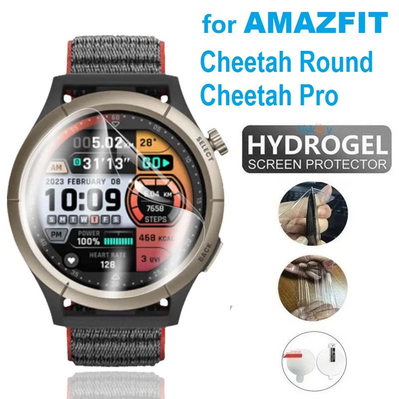 10 adet yumuşak TPU hidrojel koruyucu Film için Amazfit çita yuvarlak/çita Pro akıllı saat HD temizle ekran koruyucu