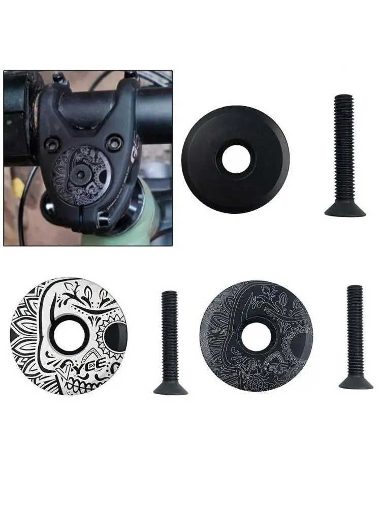 AliExpress GIYO 1x VYCE Unmarked Bicycle Headset Carbon Top Cap Aluminum Alloy Bike Stem 28.6mm Front Fork Anti-corrosion Cycling Accessories