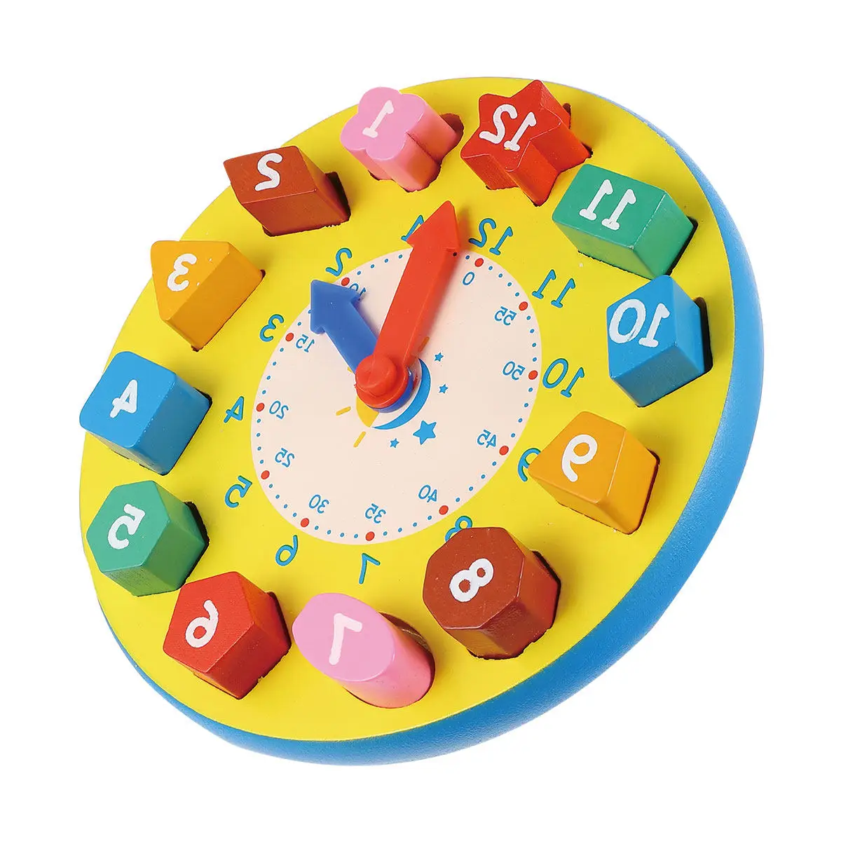 

1Pcs Digital Clock Teaching Aid Creative Number Shape Puzzle for Kids Early Learning Educational Game Bright Fun Activity