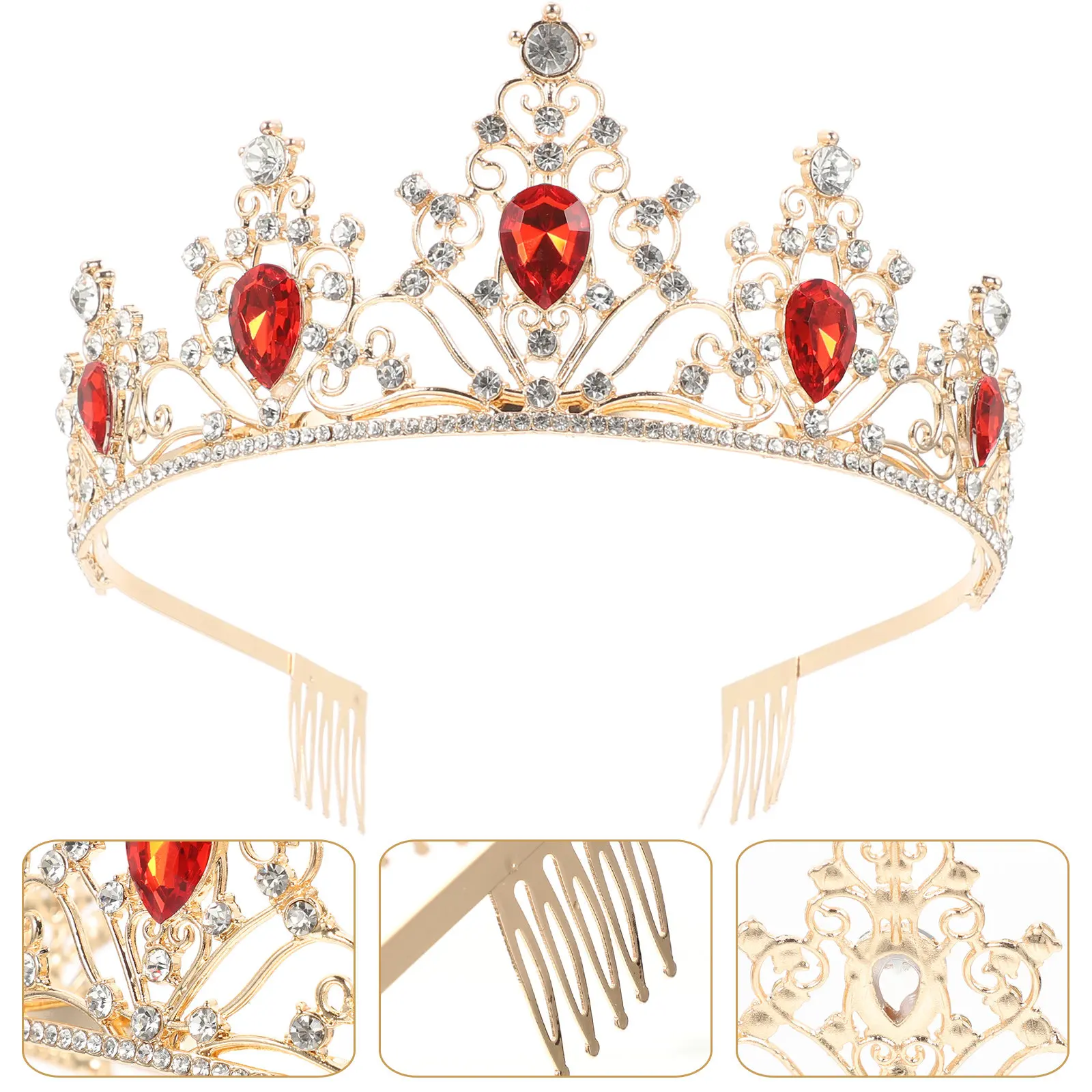 

Очаровательная свадебная тиара-корона с кристаллами, элегантное сверкающее украшение для волос для невесты, подружек невесты, банкетов и фотосессий