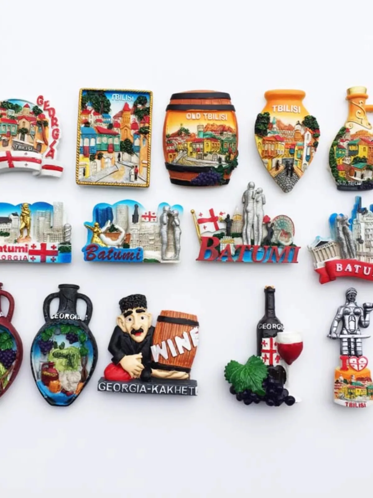 Tbilisi, the capital of Georgia, Batumi city Kaheki tourism memorial painted decorative arts refrigerator sticker