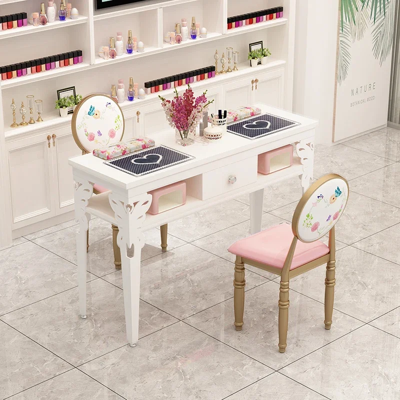 Dressing Professional Beauty Manicure Table Nail Desk Designer Manicure Table Living Room Schmincktisch Salon Equipment