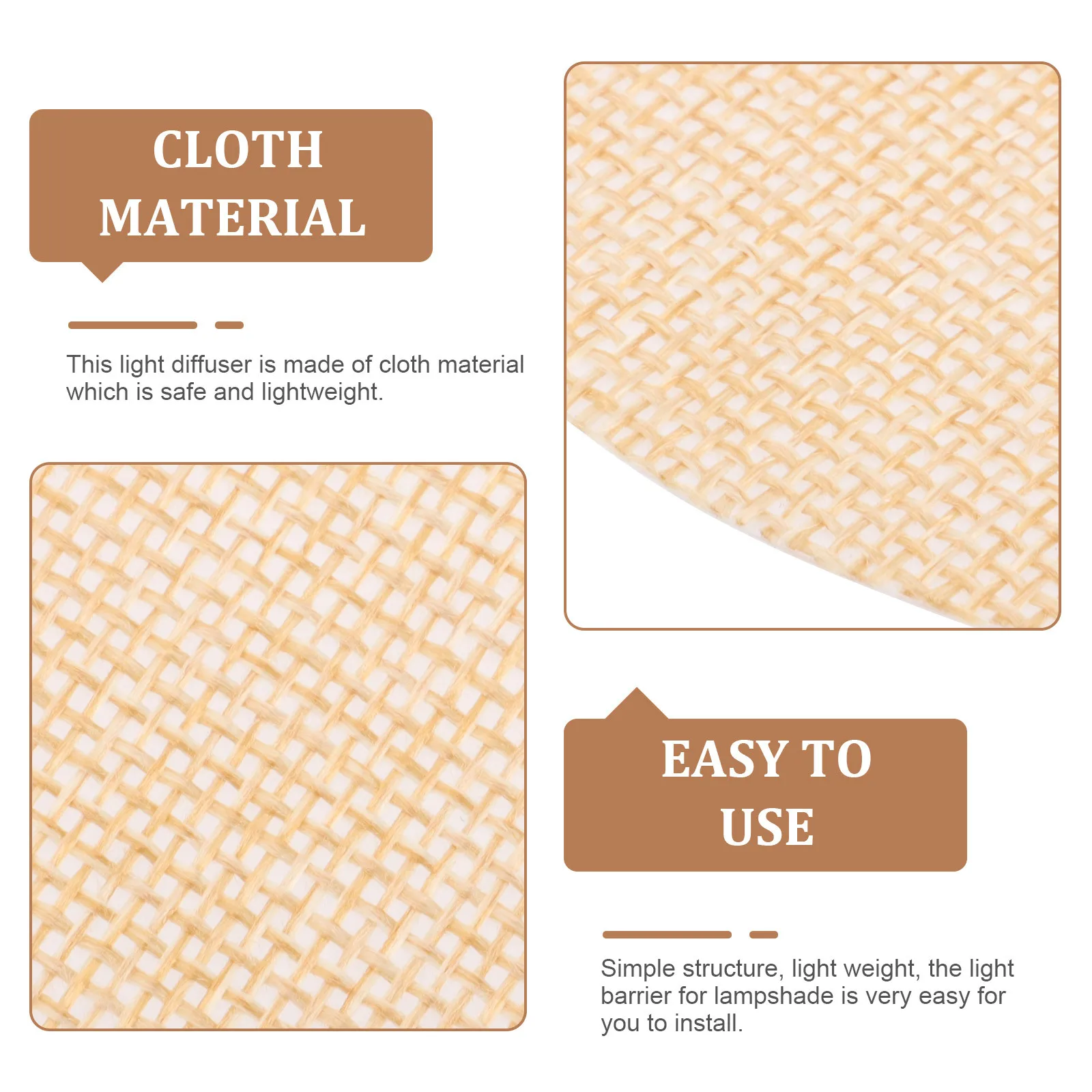 

2pcs Downlight Diffuser Lamp Shade Heat-Resist Fabric Cover For Ceiling Light Dazzling Proof Dust Protection Easy Install