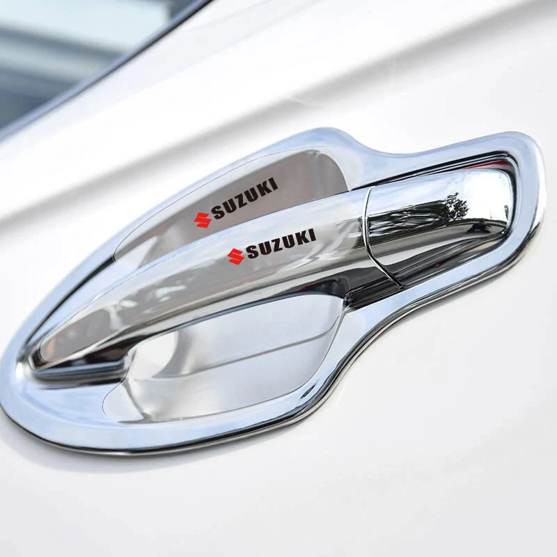 مقبض باب السيارة السلطانية ملصقات مرآة الرؤية الخلفية المضادة للتصادم حماية قطاع لسوزوكي SX4 سويفت جيمي فيتارا ايجنيس ألتو سواس #4