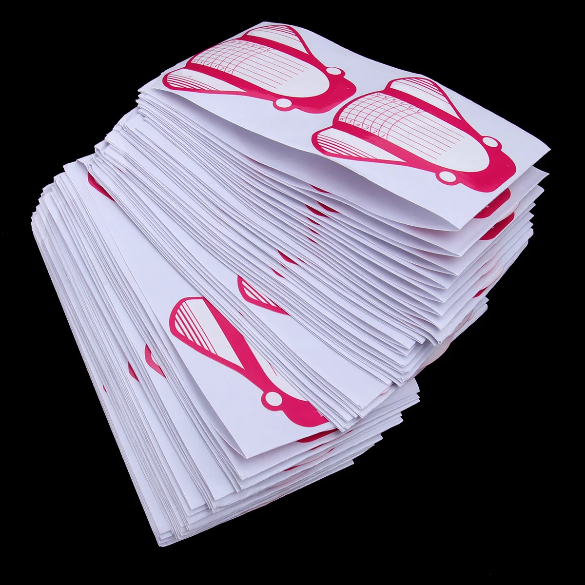 200Pcs Nail Art Tips Extension Stickers Horseshoe Shaped Manicure Tool for Beginners Students Female Friends Gift