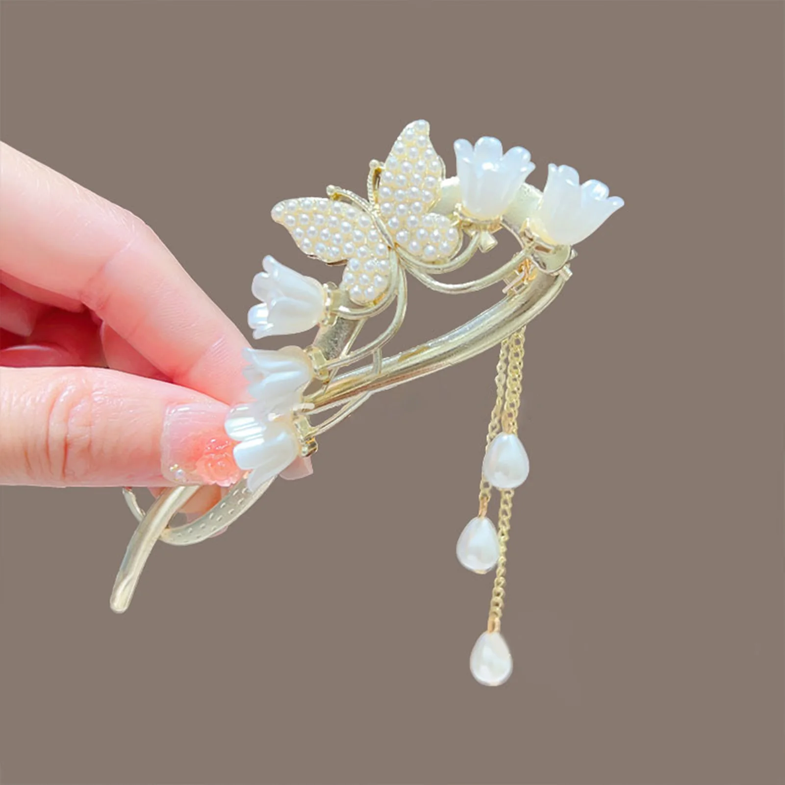 

Pearl Butterfly Hair Clip Women's Hair Accessory Korean Hairpin Sweet Side Hairgrip Gifts Women Fashion Hair Accessories