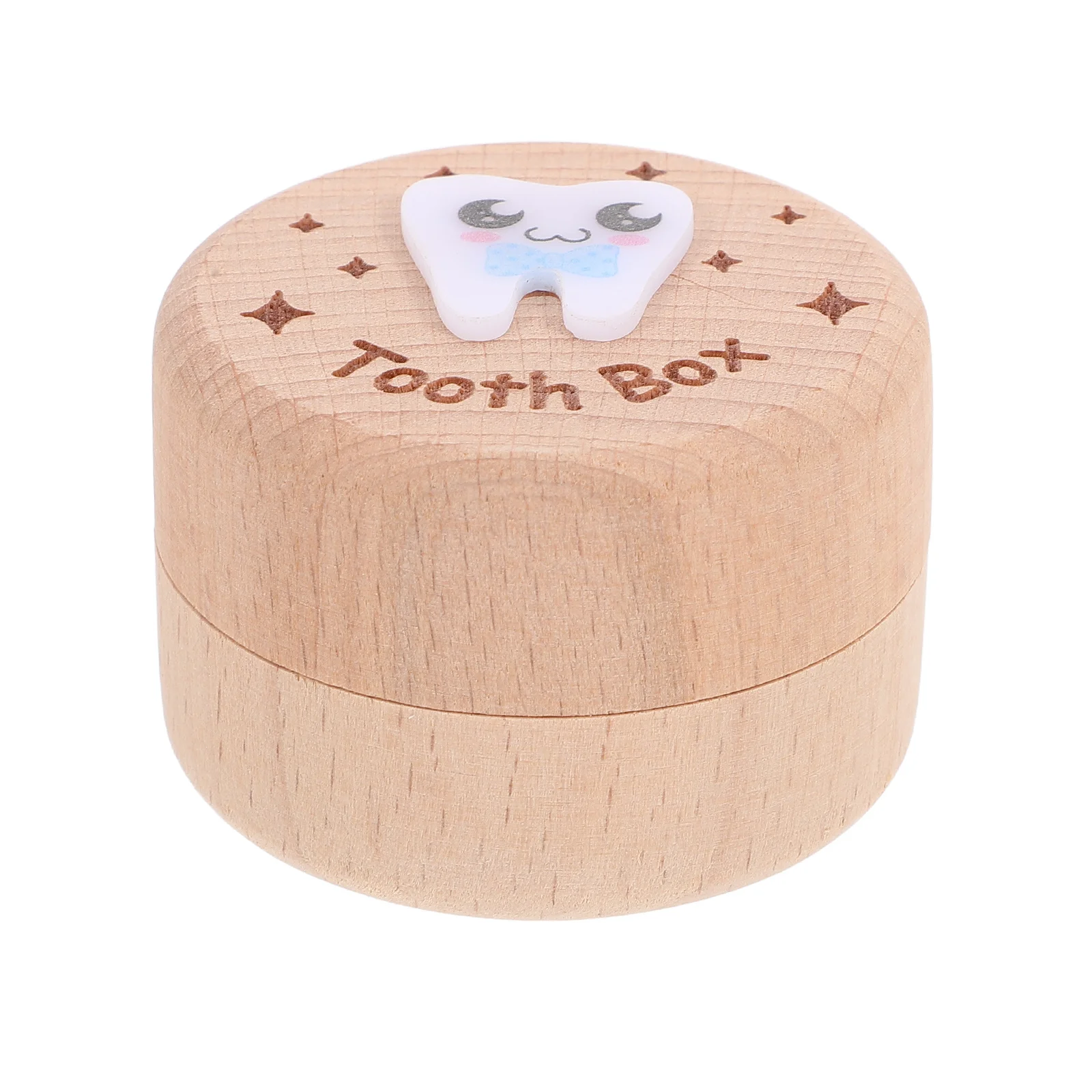 

Деревянная коробка для детских зубов, органайзер на память для первого зуба младенцев, небольшой портативный контейнер для хранения зубов, подарочный органайзер для зубов