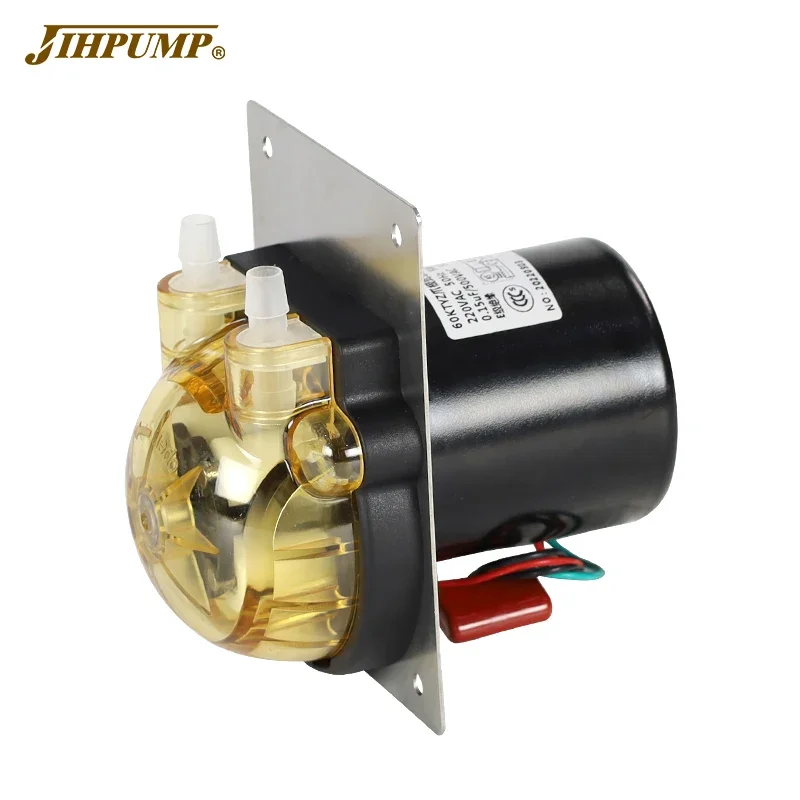 JIHPUMP 204KA Small Peristaltic Pump Stepper Motor DC motor 24V 12V for Beverage Coffee Vending Machine