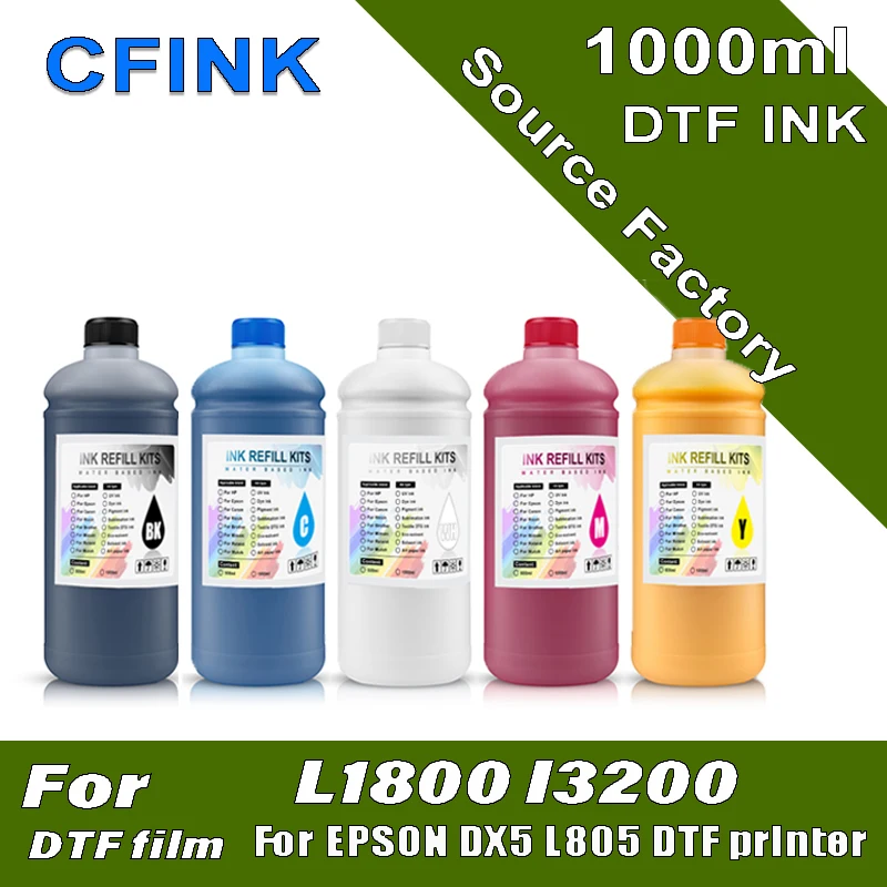 엡손 L1800 L800 L805 DX5 DX7 I3200 I4720 I5113, DTF 전사 필름, 엡손 I3200 용 DTF 필름 잉크, 1000ml