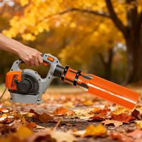 Leaf Blower Air Booster Metal Extension Amplifier for Cleanup Efficiency Leaves Blower Accessories for Garden Yard Patio Lawn