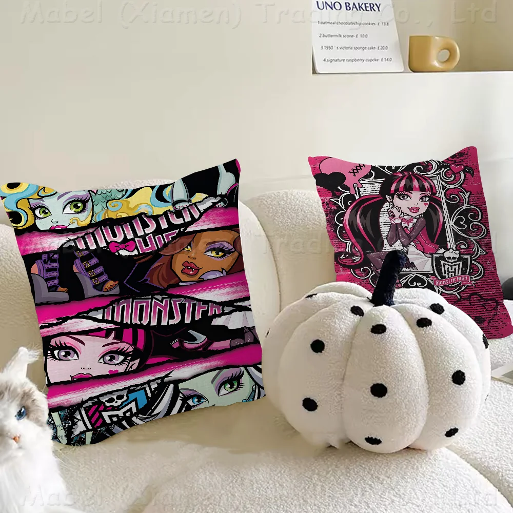 M-Monster Cartoon High Pillow Cover Design Cushion Cover Decor Holiday Decorati