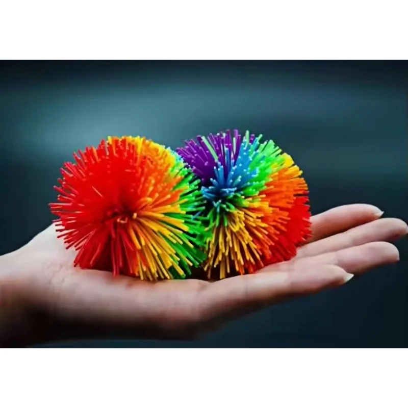 6/8/10cm cor fio de borracha bola crianças anti pressão bola elástica brinquedo engraçado novidade brinquedo pai criança interativo