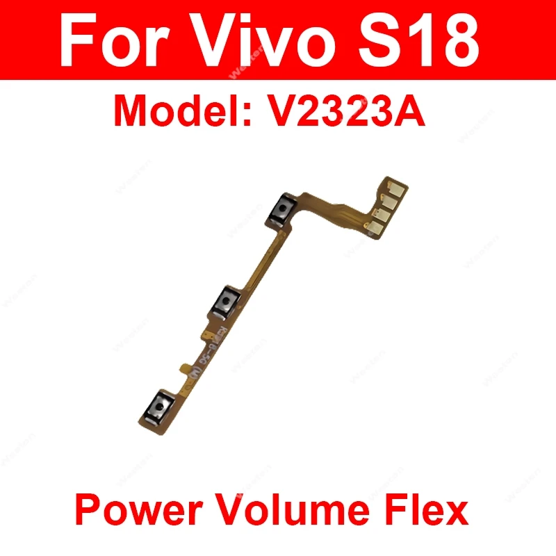 

For Vivo S15 S15e S16 S16e S17 S17t S17e S18 S18e S19 S20 Pro On OFF Power Volume Side Button Flex Cable Power Volume Flex Parts